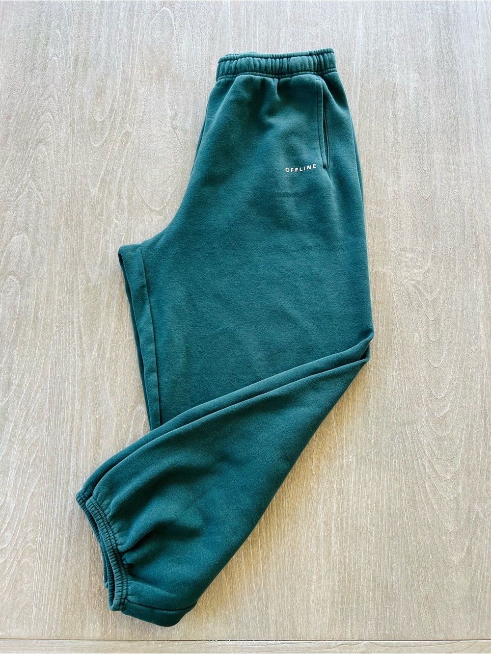 aerie Emerald Green Fleece Joggers